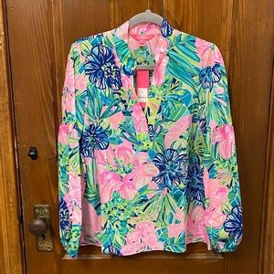 Lilly Pulitzer Shea Silk Tunic Top NWT